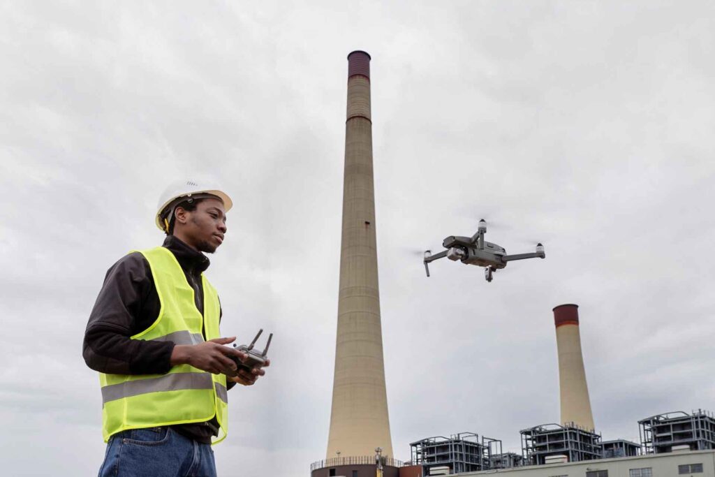 flying a drone in oil and gas